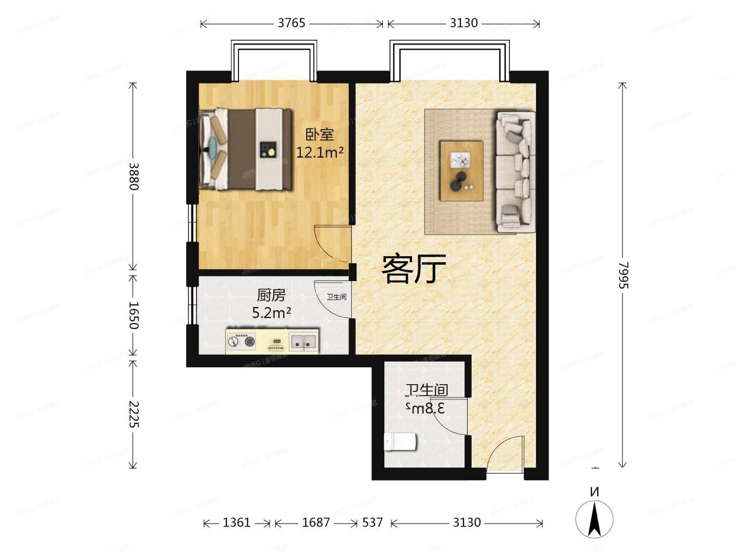 朝阳区 百子湾南二路78号院6号楼1单元1506（A派公寓）