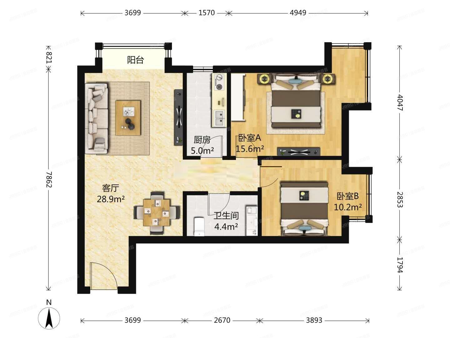 朝阳区 百子湾南二路78号院6号楼1单元909（A派公寓）