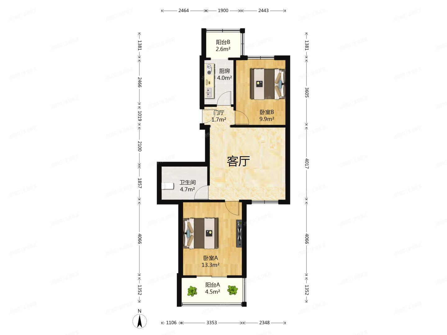 通州区 龙旺庄50号楼1层512