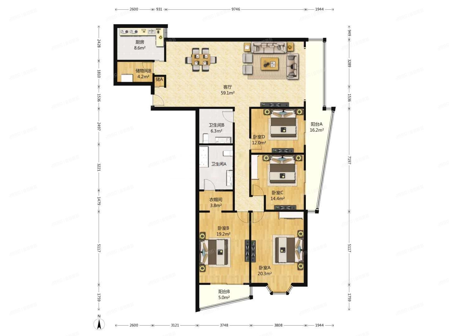 朝阳区 灵通观5号院内2号楼11层12D（万豪国际公寓）