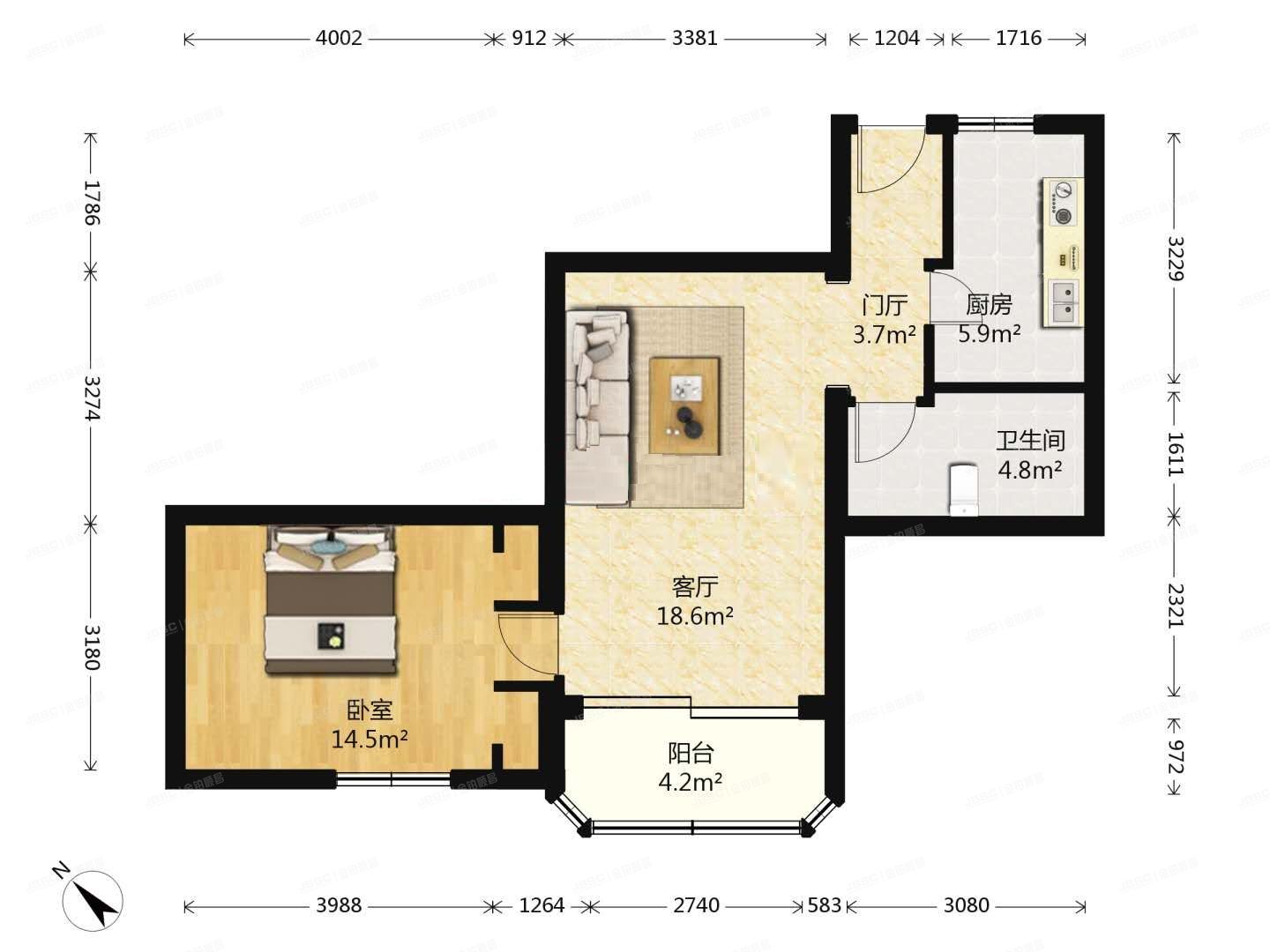 朝阳区 望京西园411号楼9层911（望京西园四区）