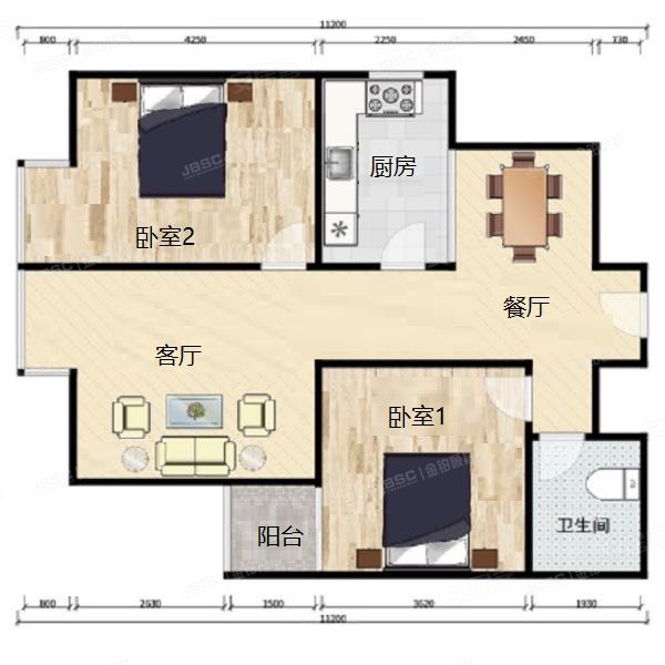 朝阳区 松榆南路38号院8号楼23层2703号（美景东方）