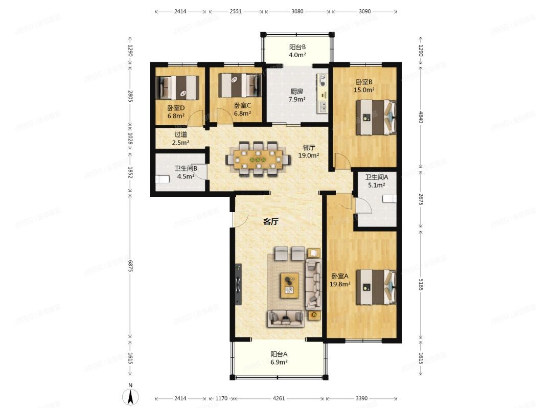 大兴区-西红门镇 福星花园2号楼3单元301号 成本价
