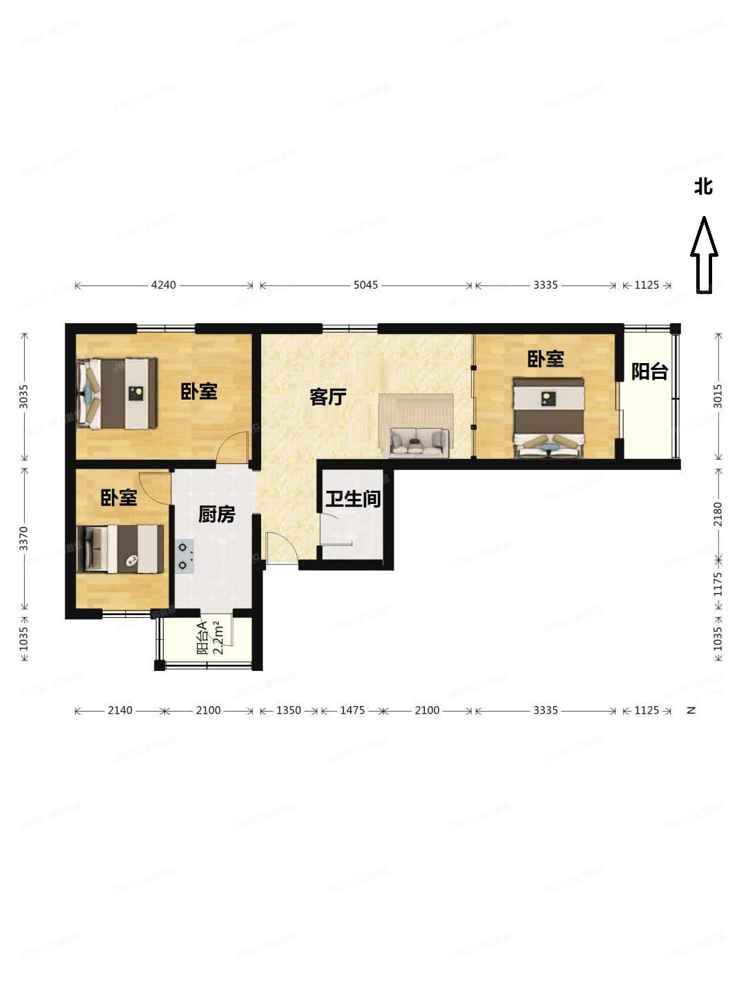 大兴区-黄村 滨河西里14号楼2层1单元201号