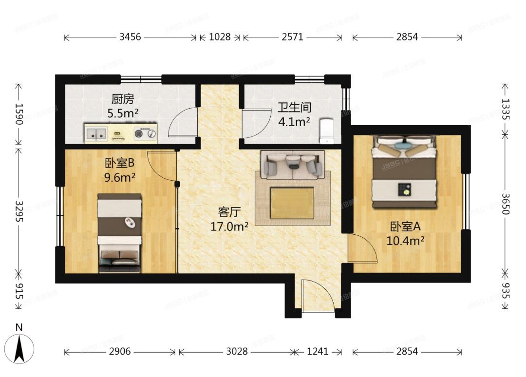 大兴区 枣园东巷3号院5号楼8层806（红木林南区）