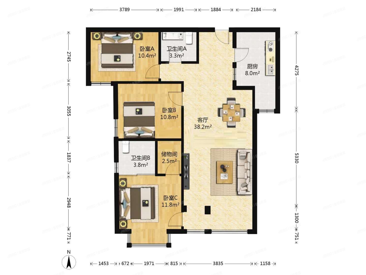 丰台区 丰桥路6号院11号楼17层1单元1702号（三环新城）