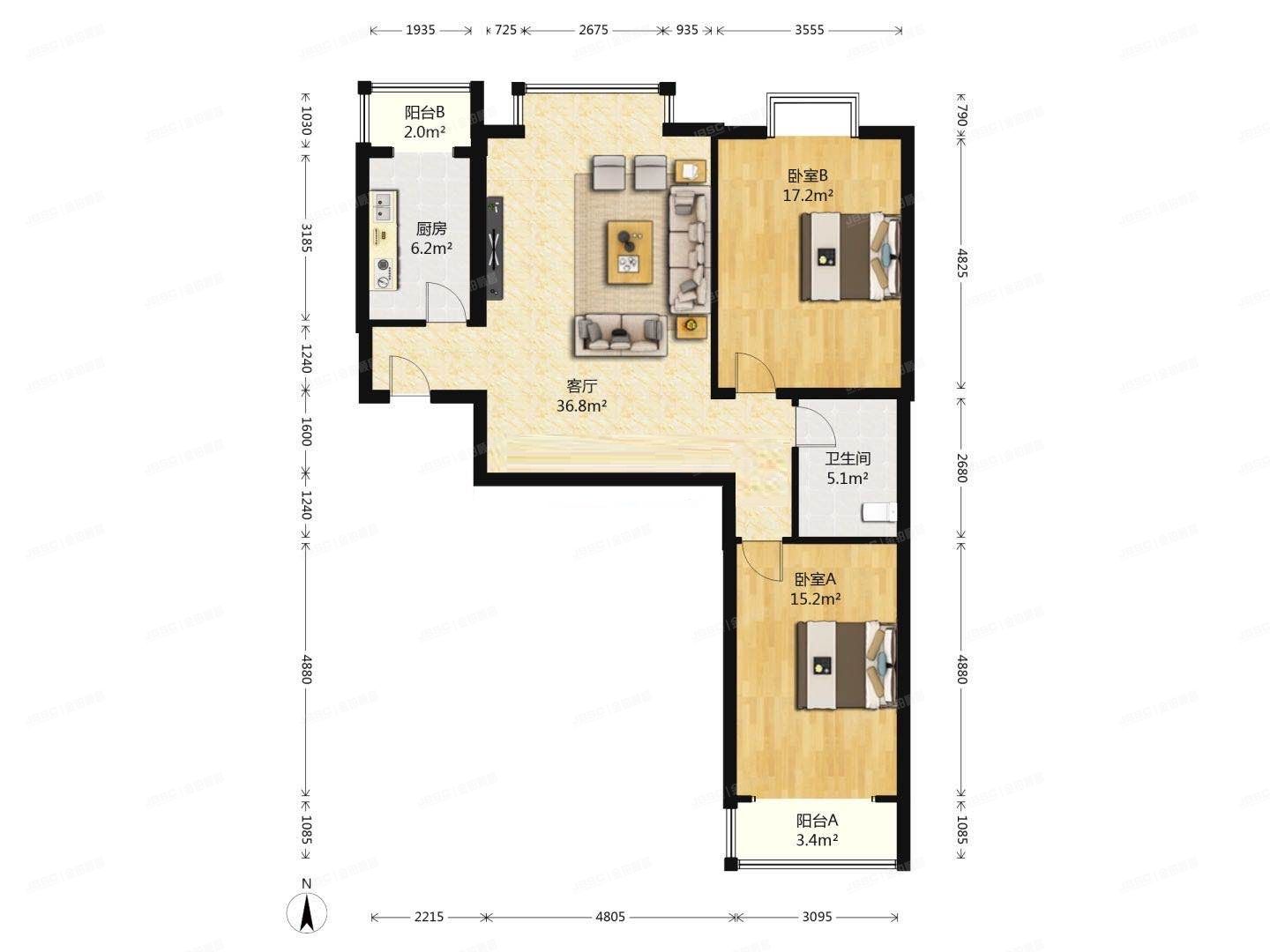 通州区 玉桥北里59号楼7层4单元701号（阳光好东东）