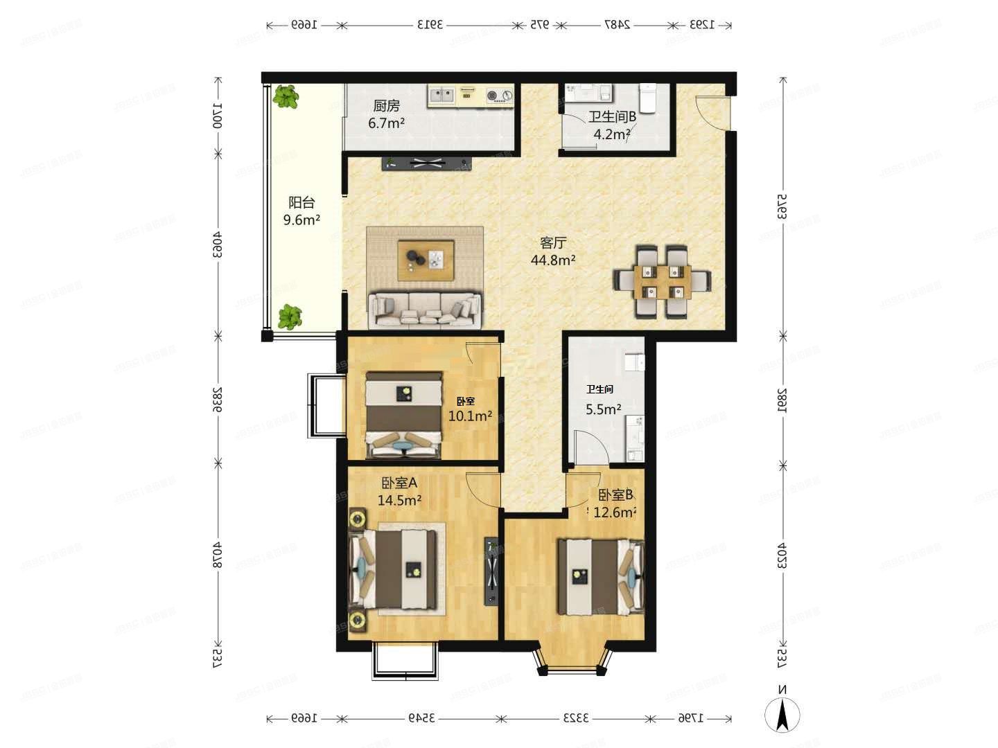 海淀区 交通大学路1号院3号楼12层1211（交大嘉园）