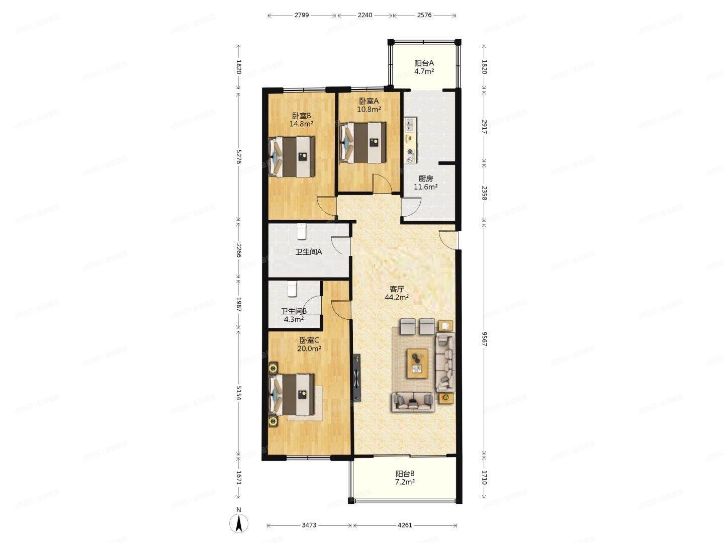 昌平区 天通西苑三区32号楼6单元702号