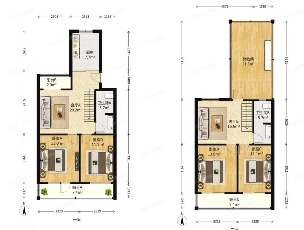 门头沟区 滨河德露苑15号楼6至7层3单元602+1号