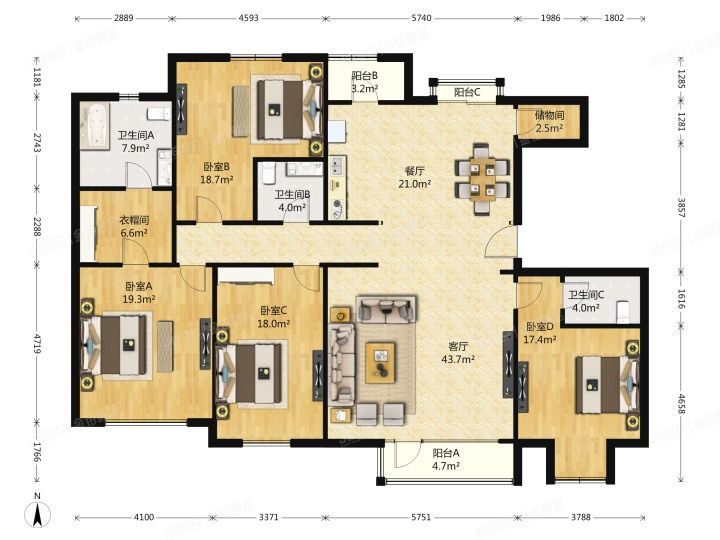 朝阳区 广泽路6号院9号楼2单元601号（果岭里）