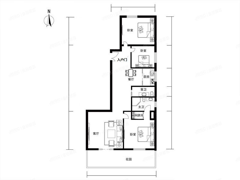 海淀区   万寿寺中海紫金苑3号楼2层1门202