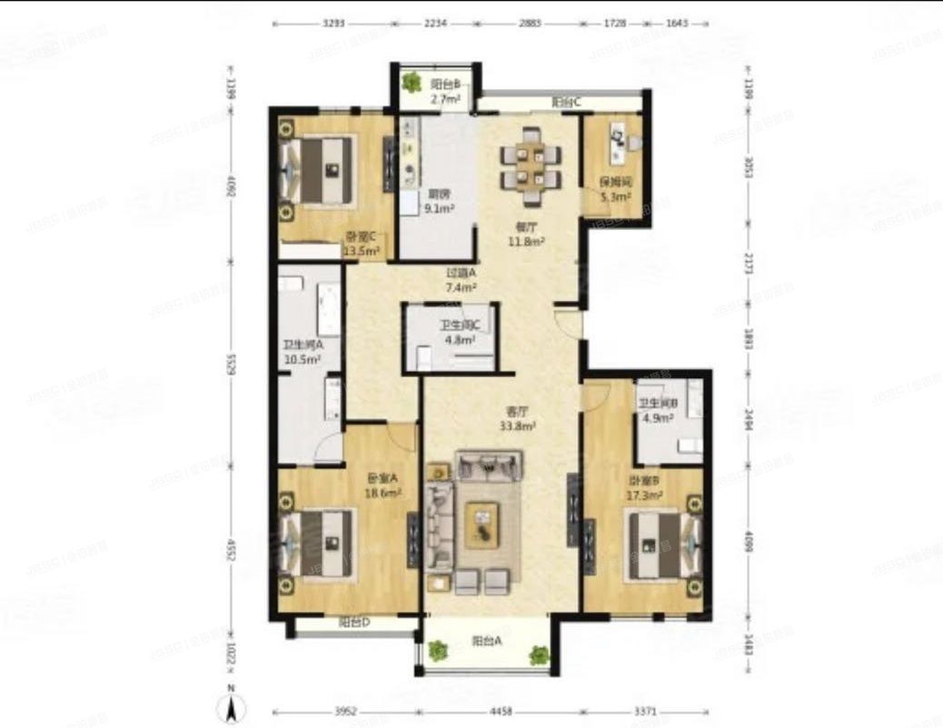 朝阳区  林萃东路1号院1号楼4层2单元401（国奥村）