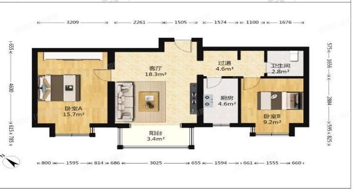 通州区  颐瑞西里18号楼8层1单元902（瑞都公园世家）
