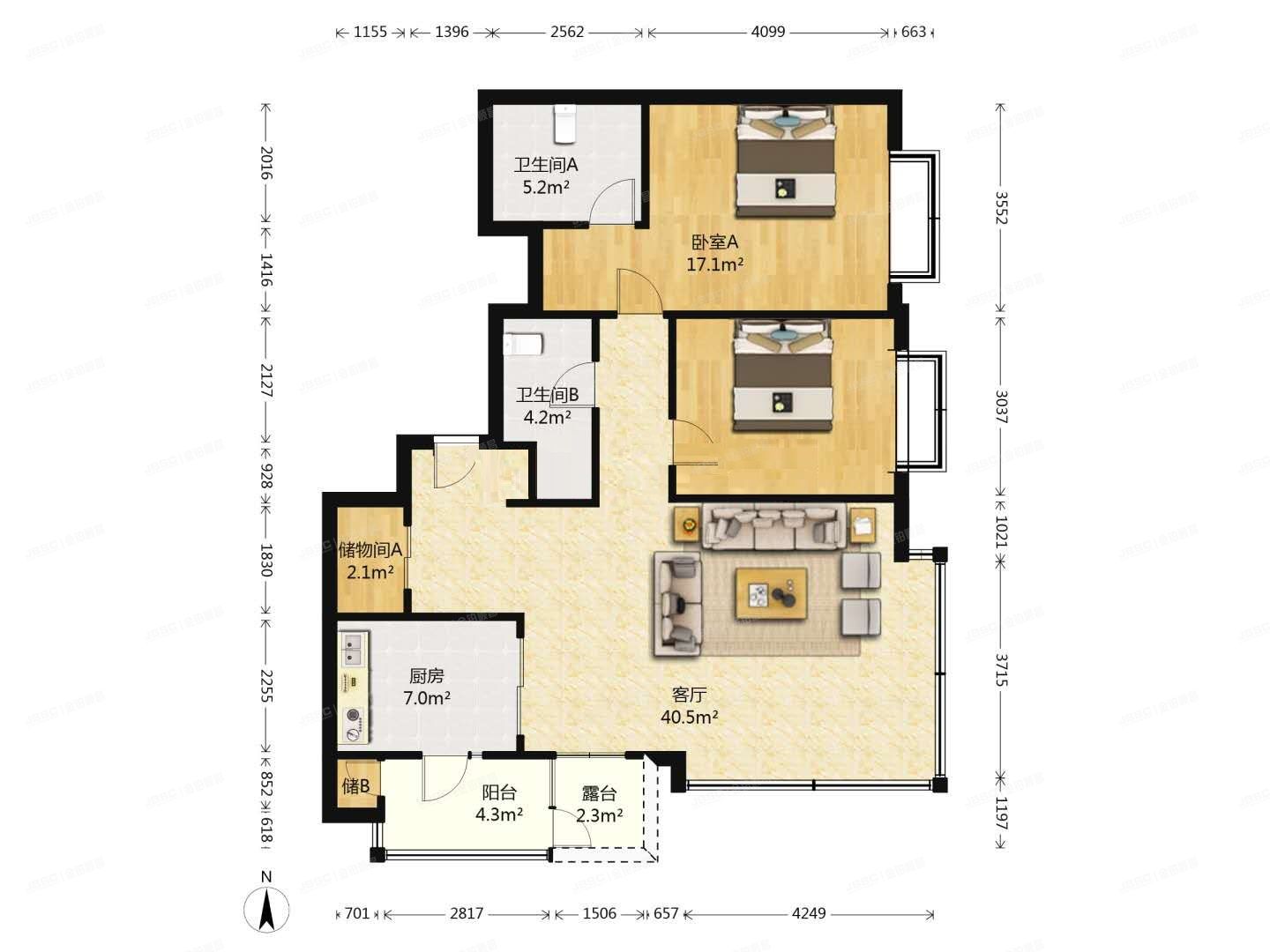 大兴区-庞各庄镇 龙景湾丁区122号楼1单元402