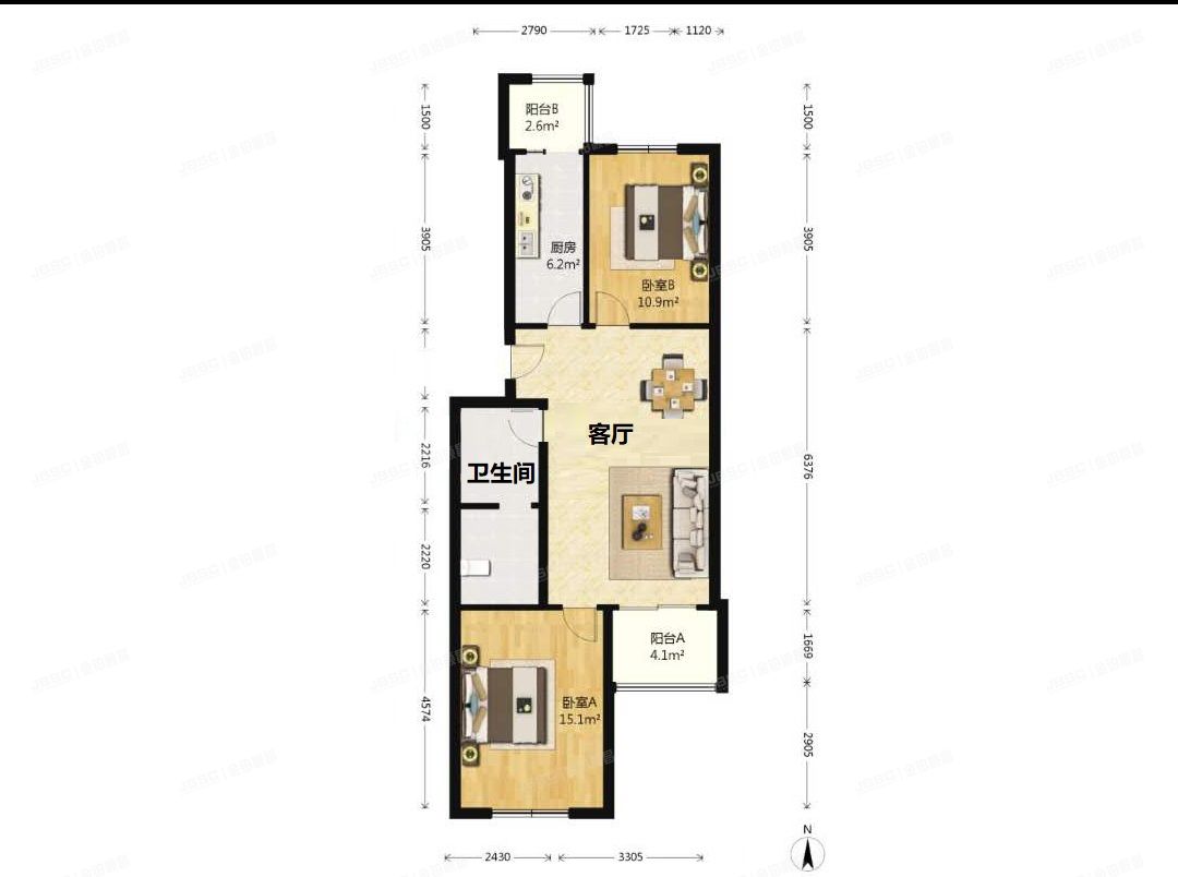 丰台区 程庄北里3号楼7单元402（丰卉家园）