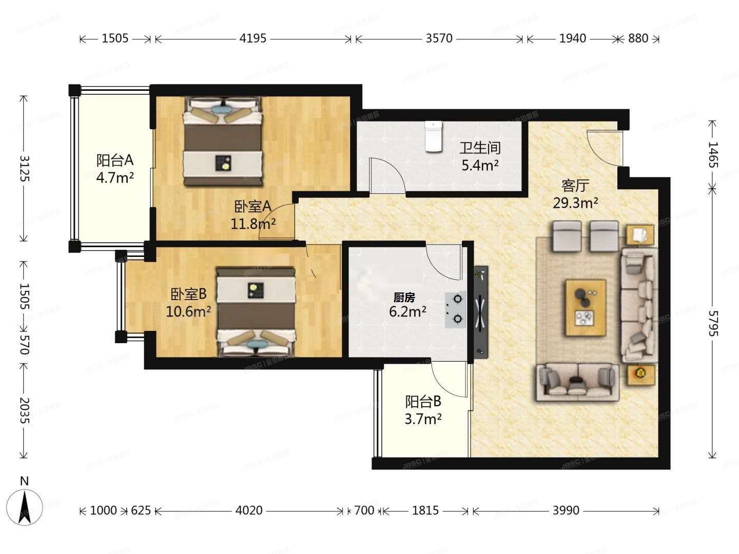 丰台区 政馨园三区五号楼20层2010室