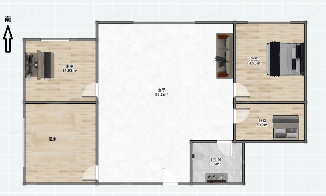 石景山区 鲁谷路74号院36号楼8层4单元802（瑞达小区）