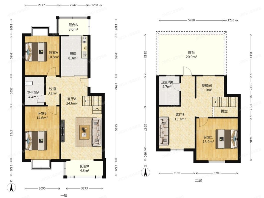 门头沟区  绿岛家园33号楼6层2-602号