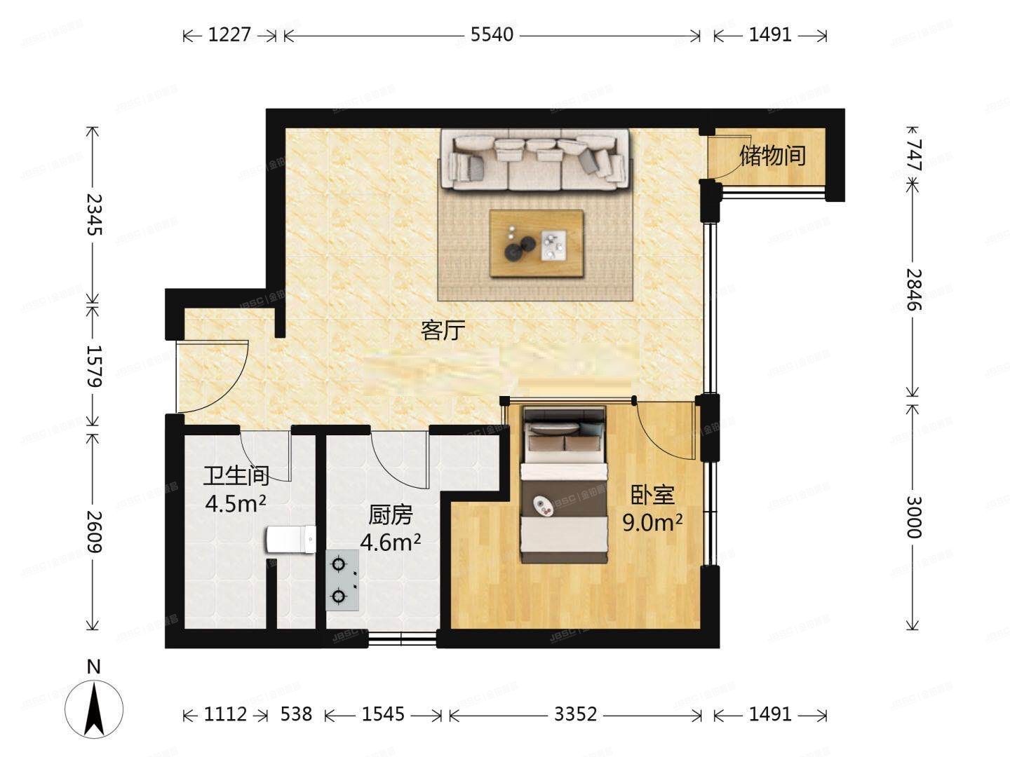 朝阳区 西大望路19号院1号楼10层B座1002（金港国际）
