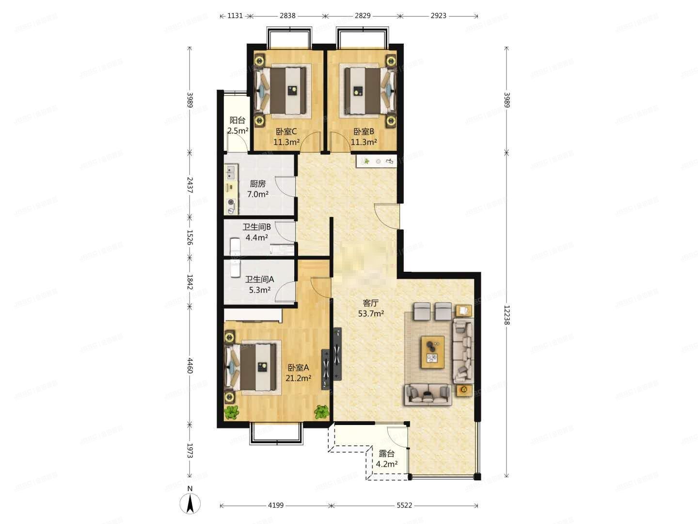 海淀区 蓝靛厂南路39号院5号楼3层4单元301（玫瑰御园）