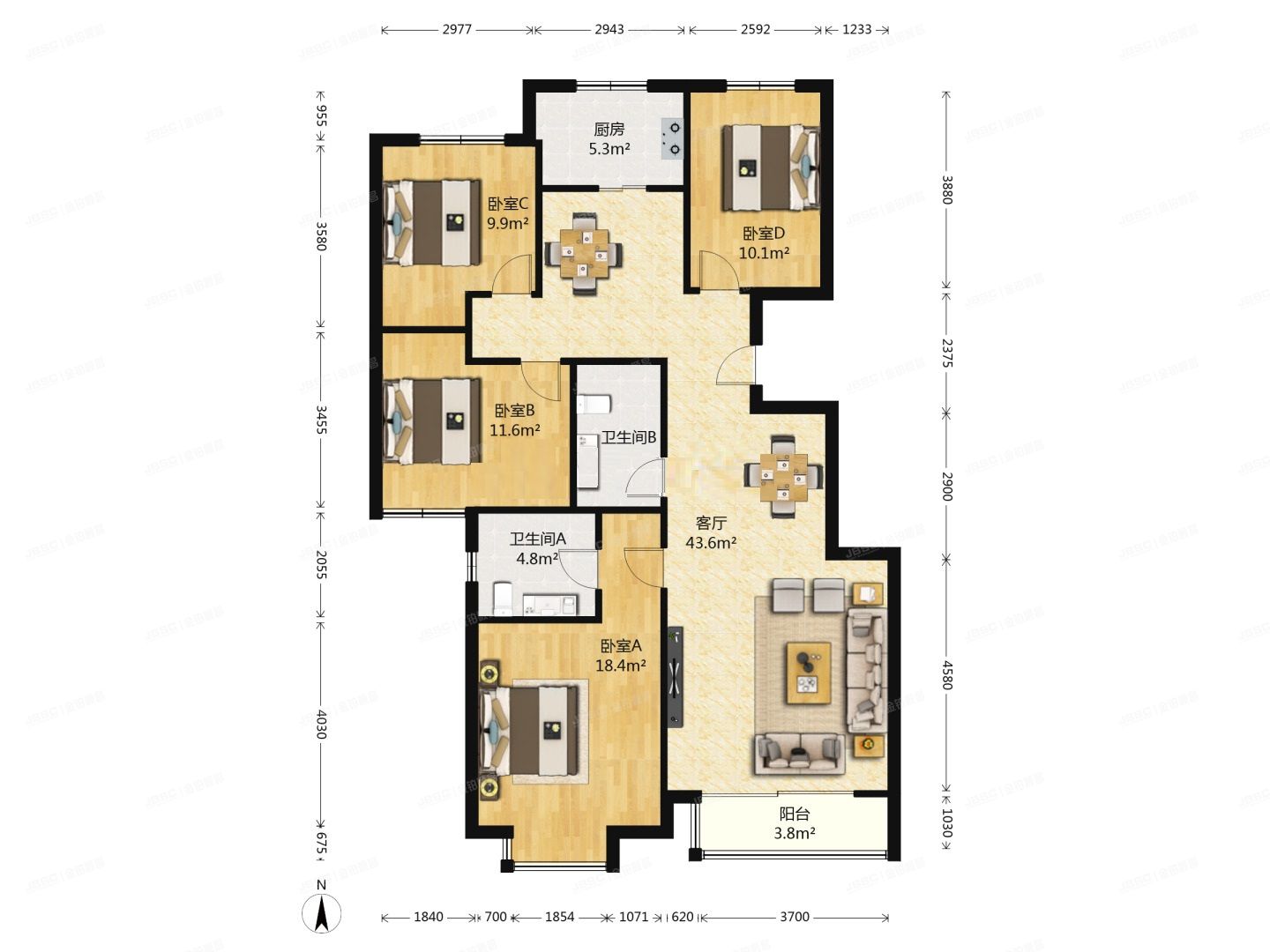 昌平区 科星西路90号院13号楼7层2单元701号（首开国风美唐2期）