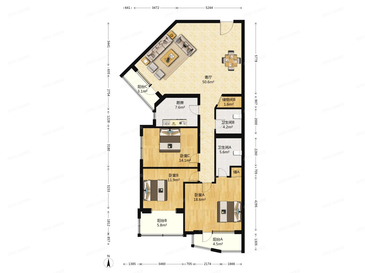 朝阳区 科学院南里风林绿洲5号楼32层32B号