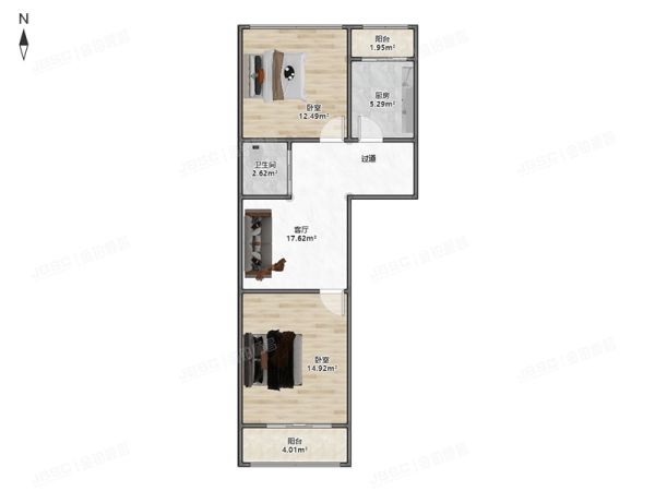 丰台区 怡海花园恒泰园17号楼2层6-201