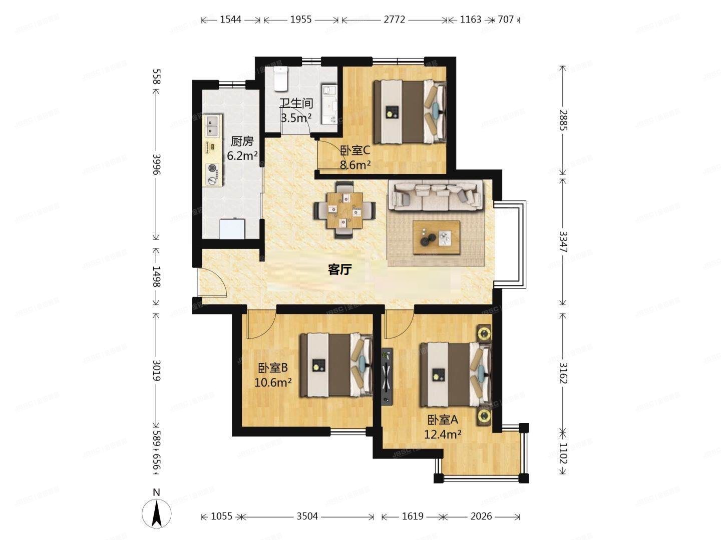 通州区 景盛北二街15号院8号楼18层1单元2101号（东亚瑞晶苑）限价商品房