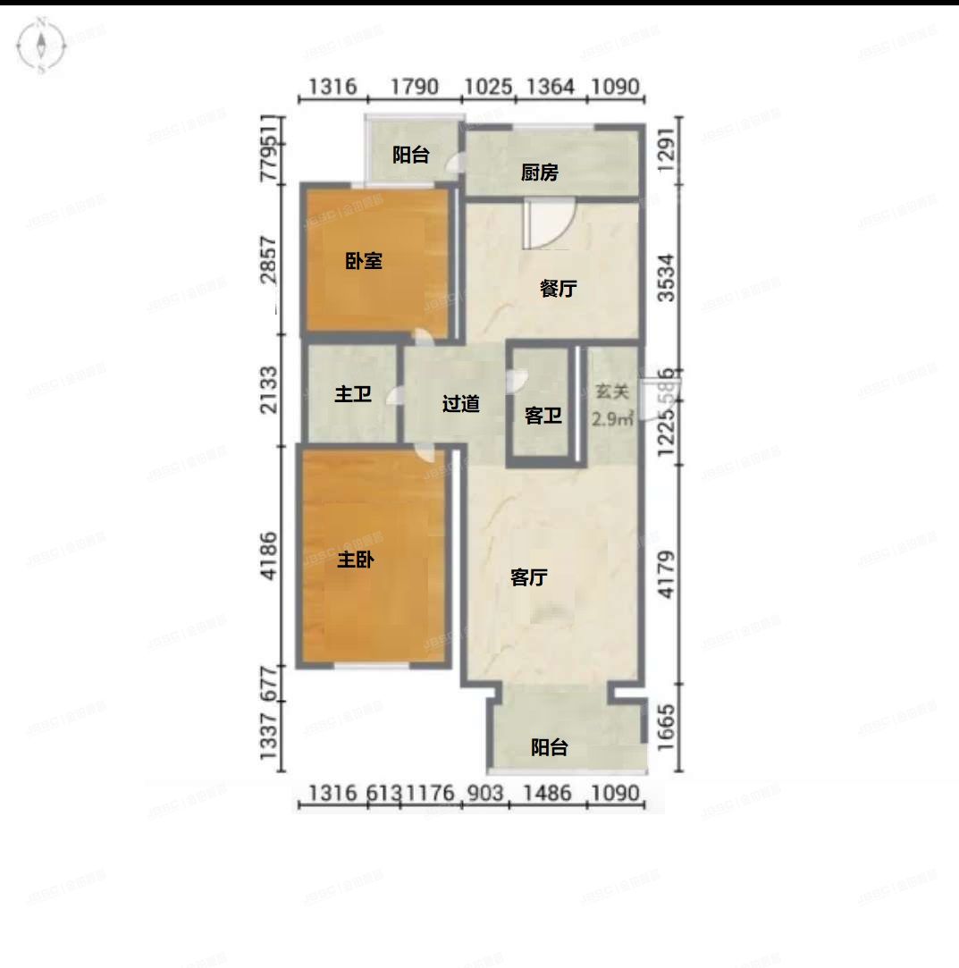 延庆区 颍泽洲小区三区12号楼2层204