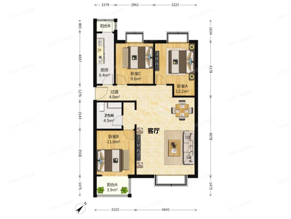 通州区 新海东路2号9号楼8层581室（莲水怡园）