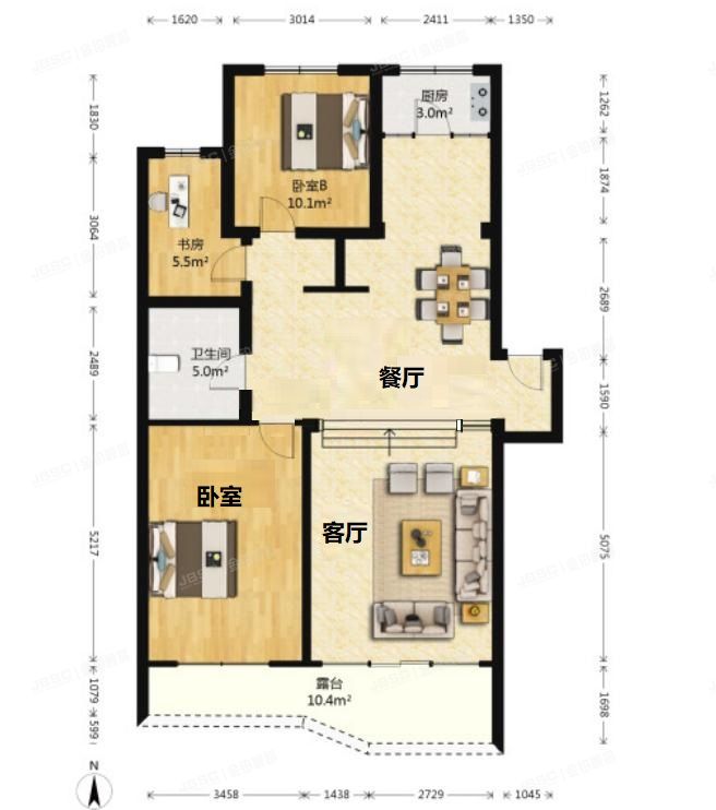 大兴区 青岛嘉园1号楼2单元302号