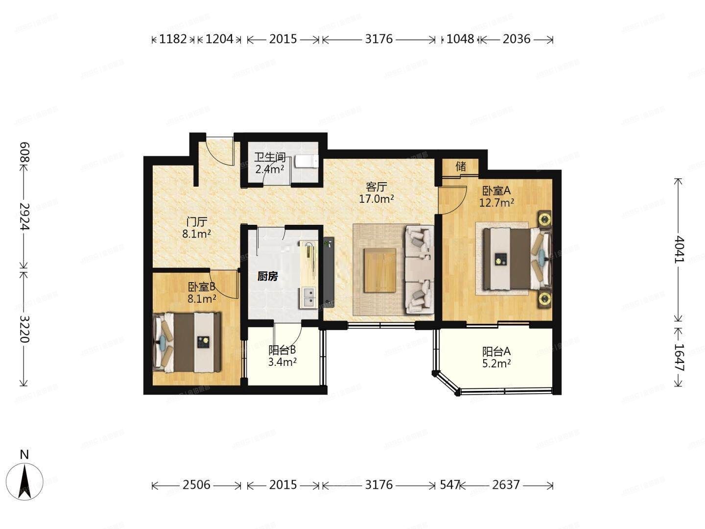 朝阳区 晨光家园218号楼17层西单元1702号