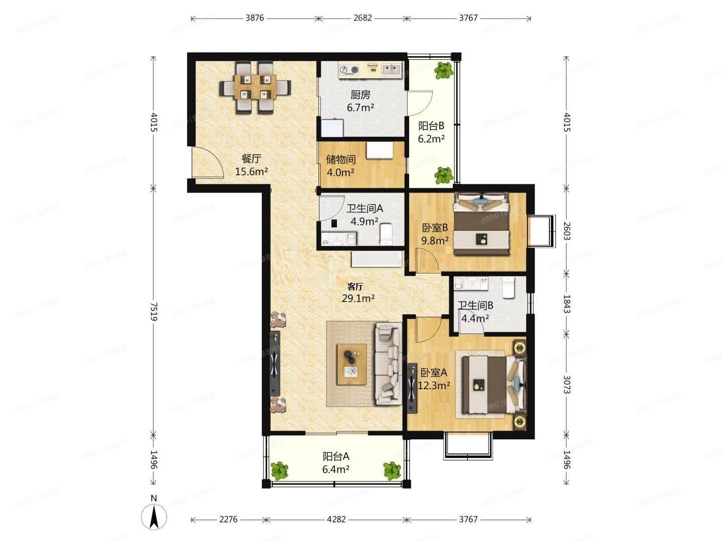 朝阳区 育慧东路2号2号楼17层1705号（世纪宝鼎公寓）
