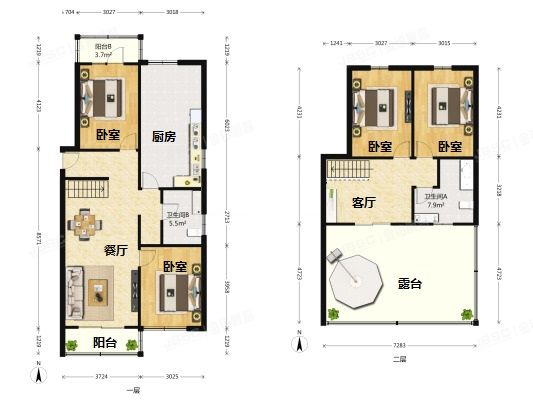顺义区 双兴南区一号楼一单元六至七层601室