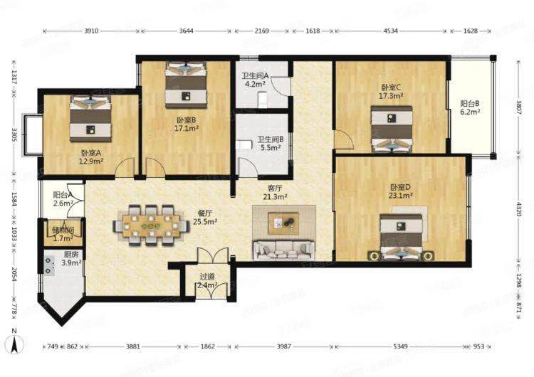 海淀区 苏州街12号12-5号楼1001号（西屋国际公寓）
