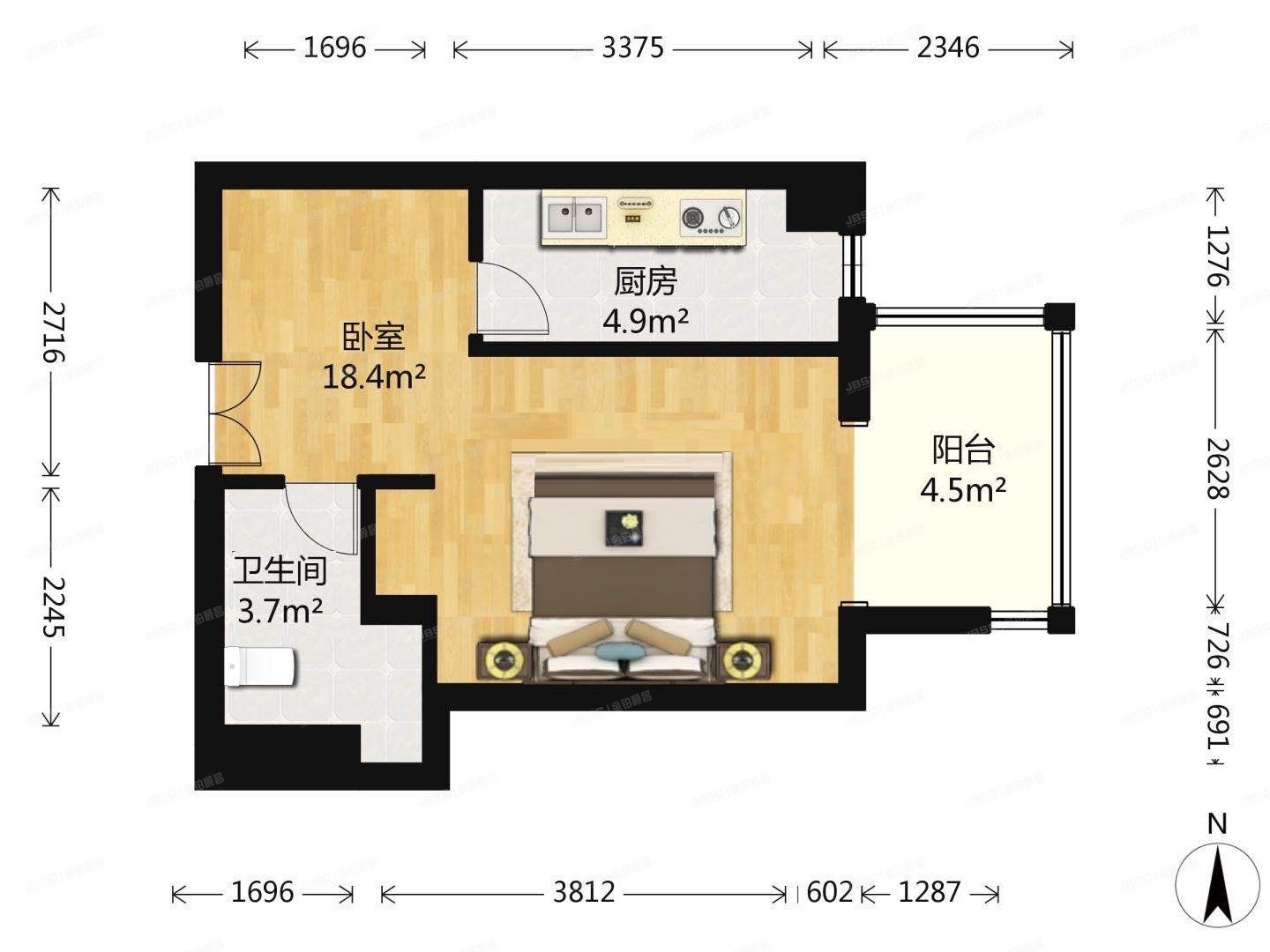 朝阳区 利泽西园306号楼11层1单元1102（上京新航线）