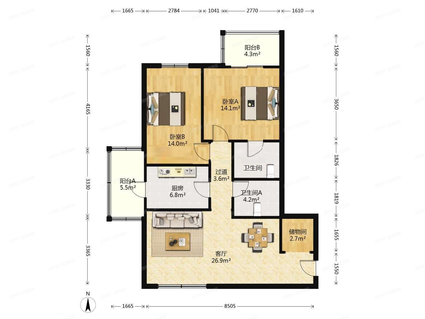 朝阳区 南湖西园129号楼18层1807（银领国际）