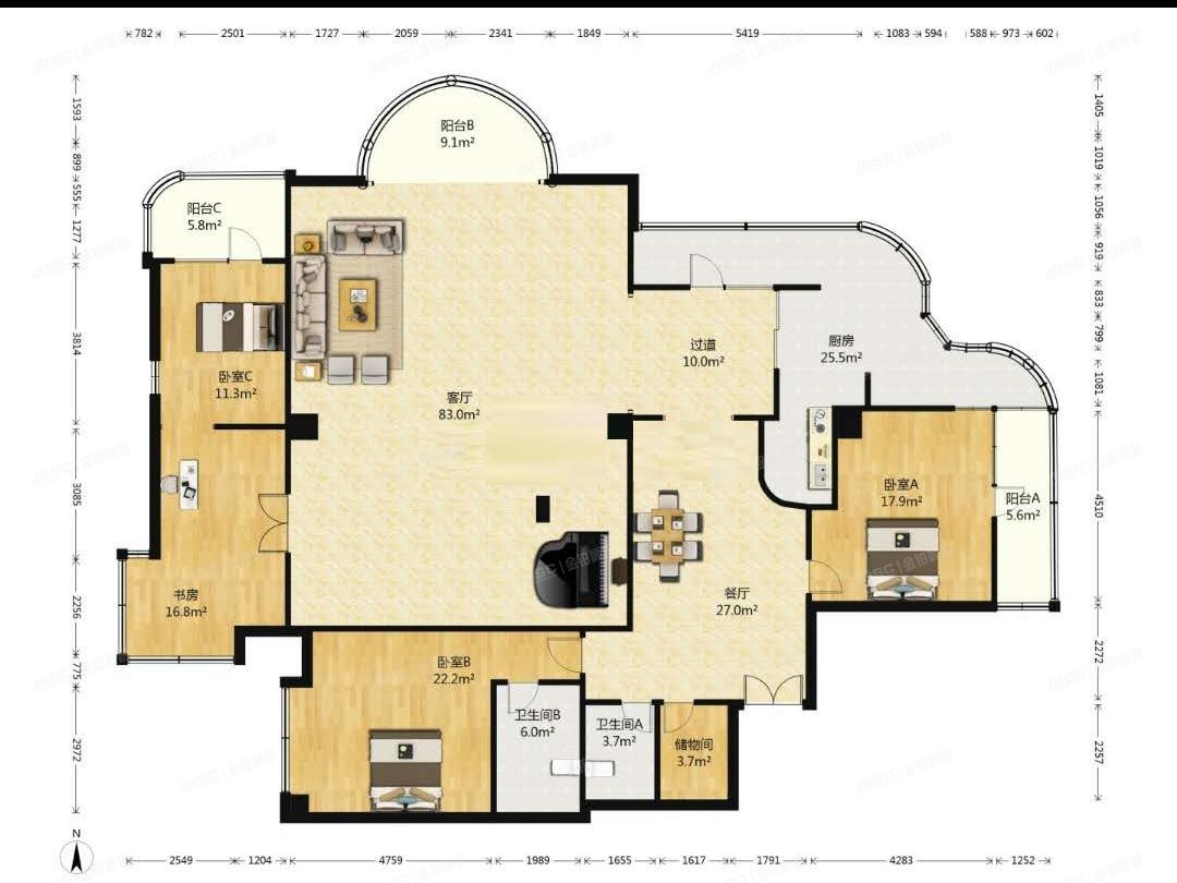 海淀区 半壁街南路18号2层A201（水岸名居）