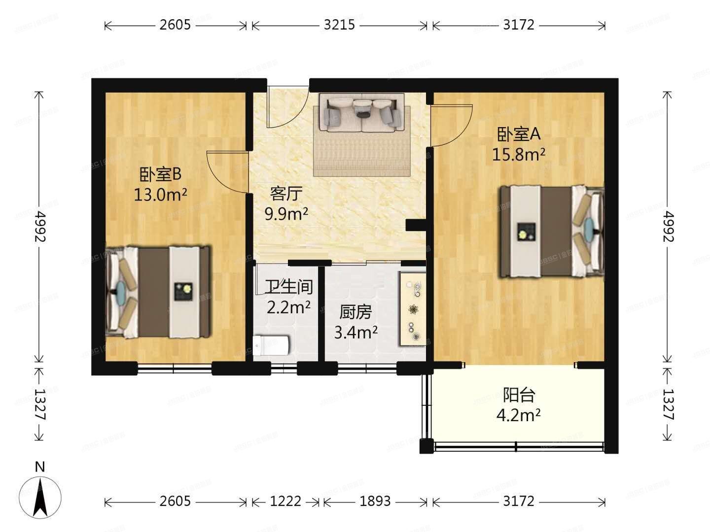 朝阳区  南沙滩18号楼6层1单元602（五建小区）