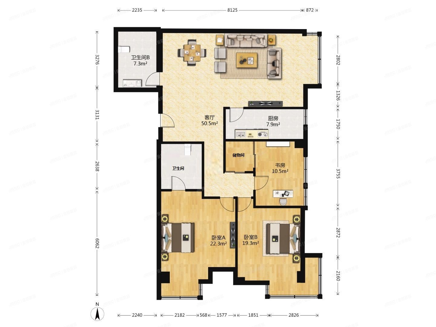 丰台区 贾家花园3号院19号楼18层1807号（建邦华府）