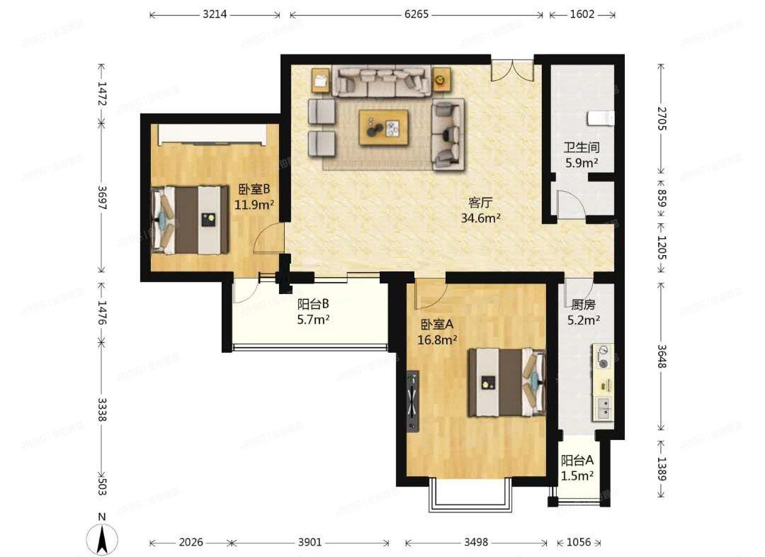 朝阳区 华威里2号楼28层28G（翌景嘉园）