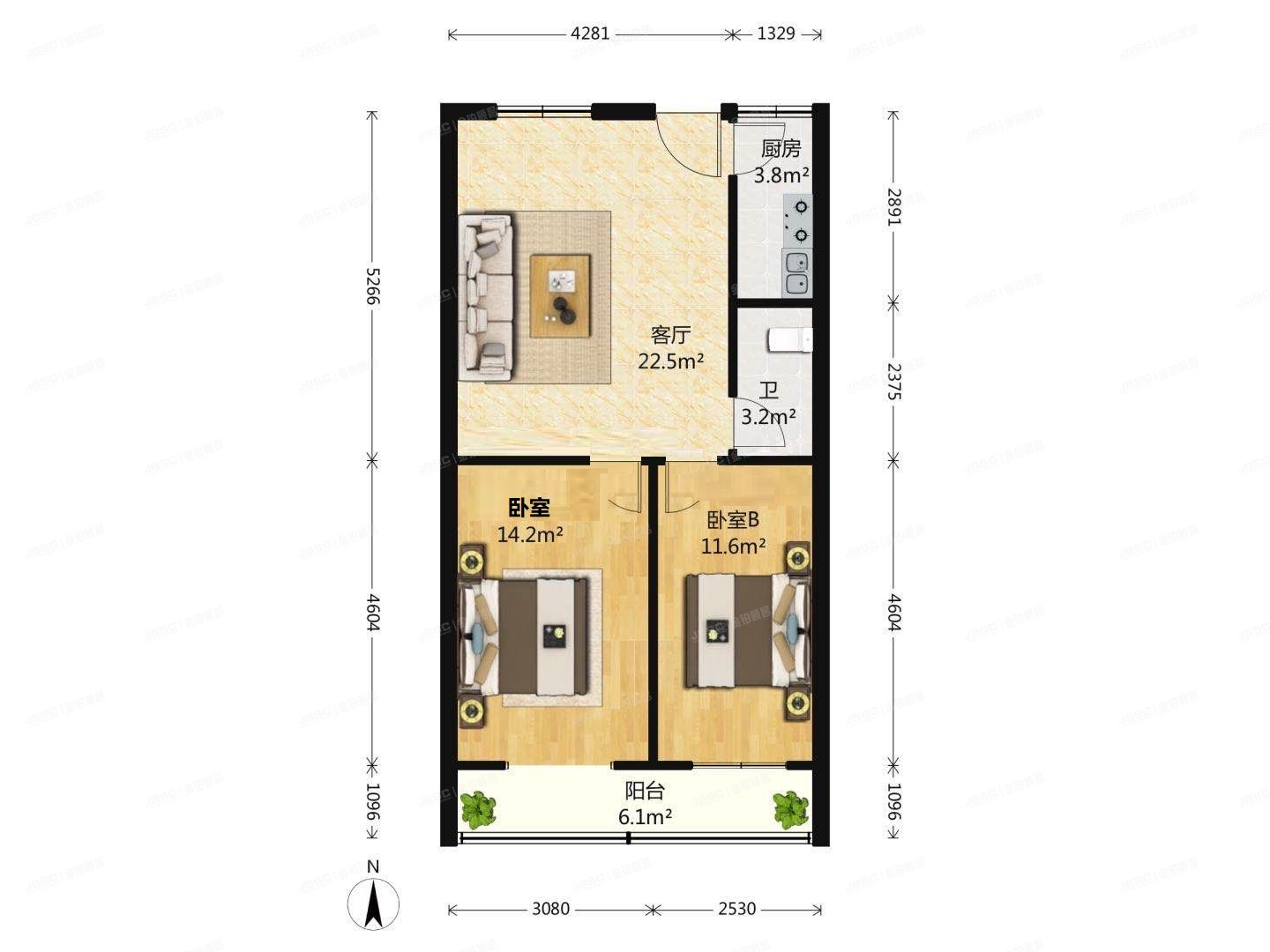 朝阳区 和平街十四区22号楼7层703