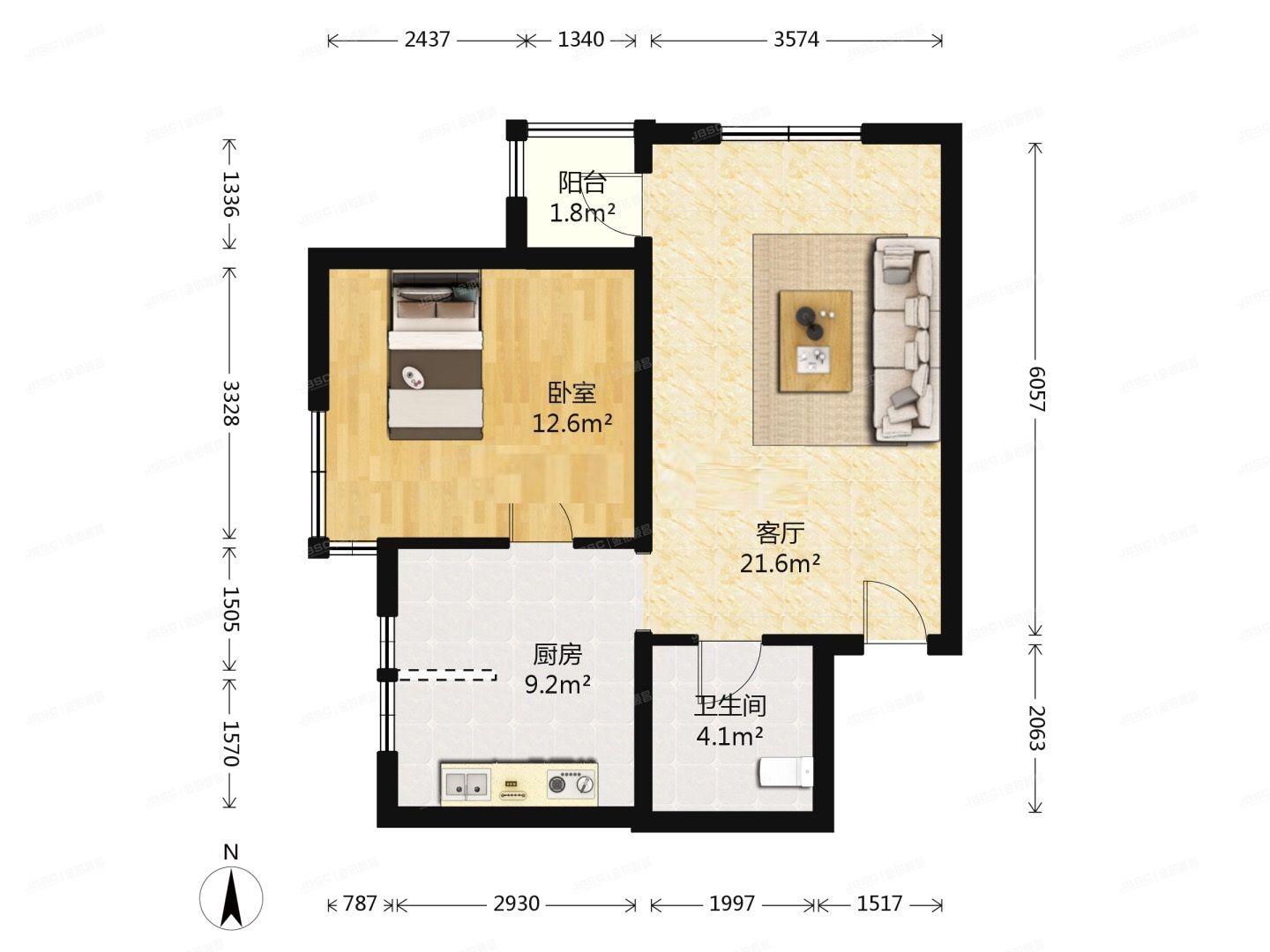 朝阳区 天翠园8号楼7层703