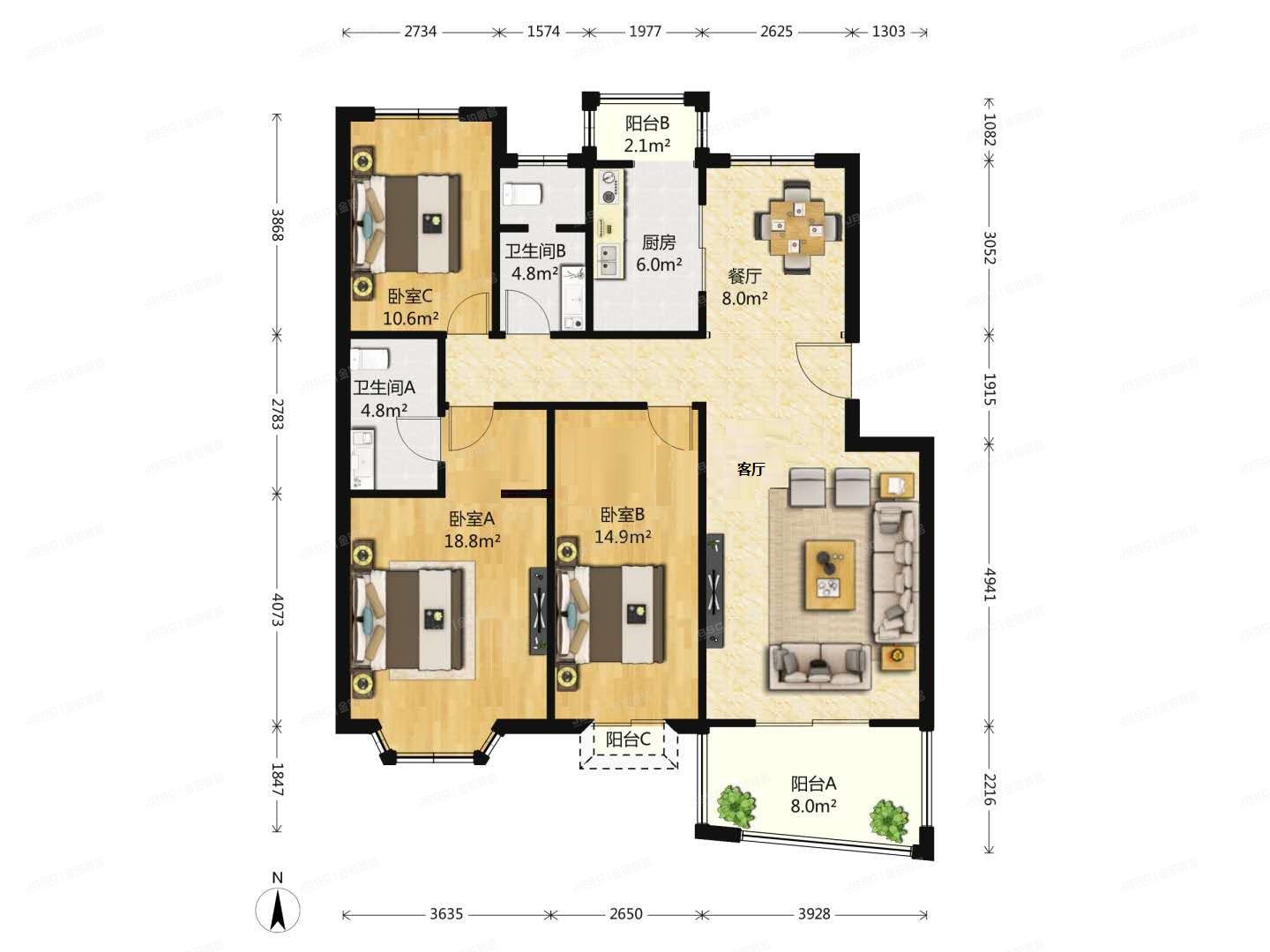 海淀区 百旺家苑东区4号楼②单元401（百旺家苑）