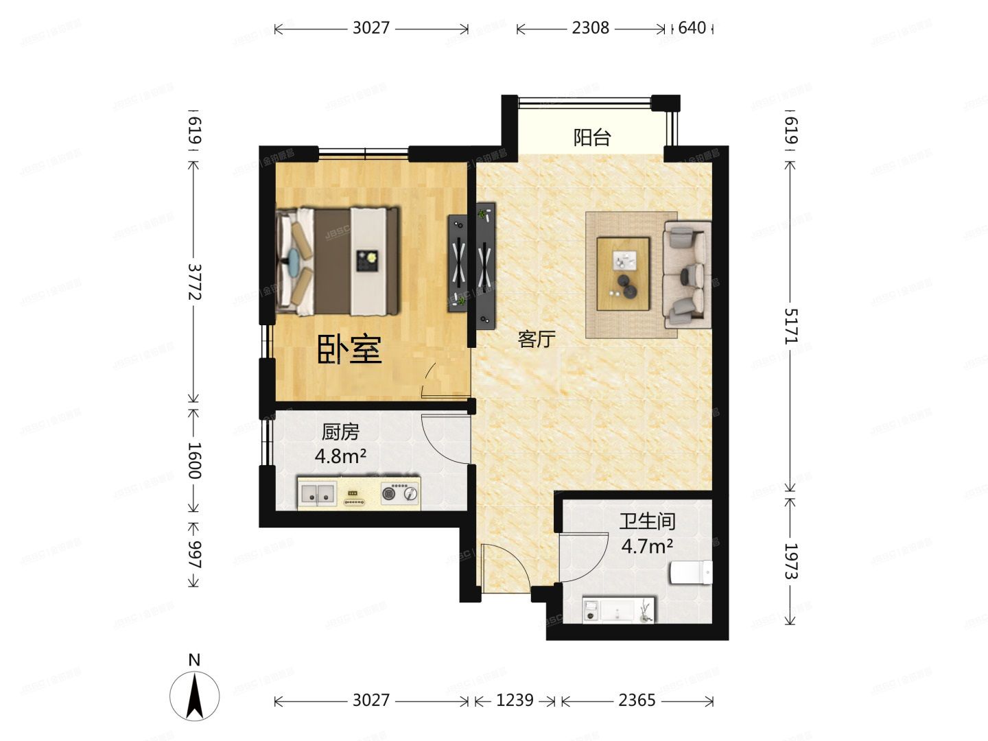 朝阳区 百子湾南二路78号院6号楼2单元1808号（A派公寓）
