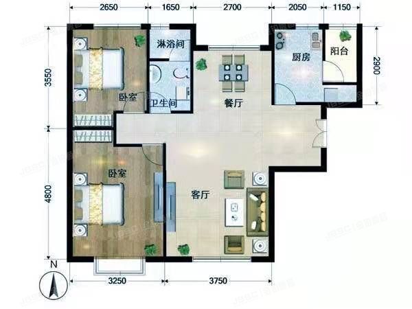 朝阳区 豆各庄住宅小区C-19住宅楼4层5单元505号（富力又一城）