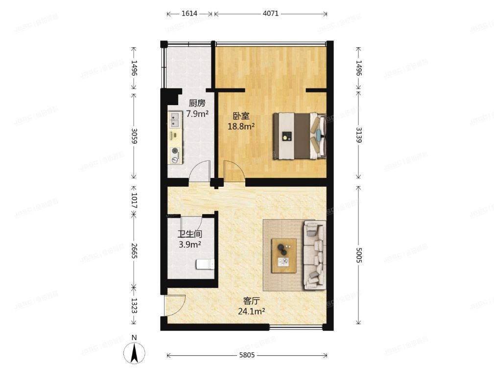 顺义区 馨港庄园三区36号楼6层1单元601号