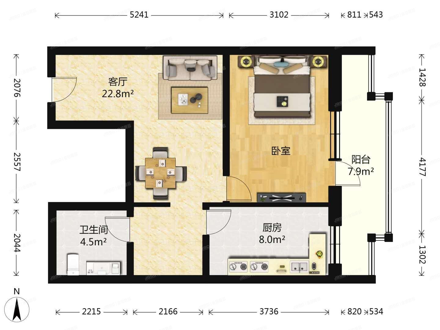 石景山区 依翠园20号楼12层1单元1202（京韵梨园）