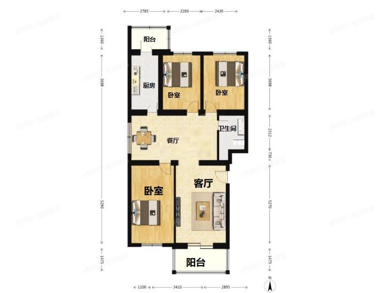 顺义区   石园东苑15号楼1单元301号